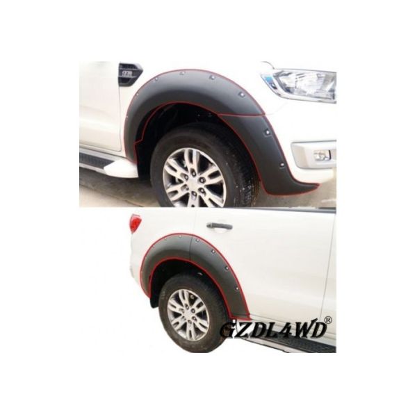 Auto Parts ABS Plastic Black Wheel Arch Fender Flares For Ford Everest 2015-2016