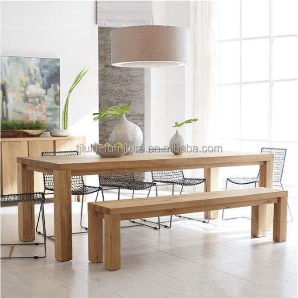 Wooden Dining Table with Modern Design and Eco-friendly Materials