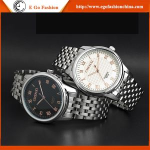 China 051A Fashion Classic Watch Round Case Rose Gold Marks Stainless Steel Watch Quartz Watches on sale