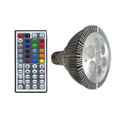 Quality 7*1W Aluminum material led RGB PAR30 lamp for sale