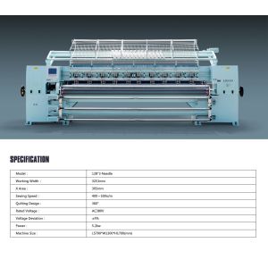 High Speed Computerized Multi Needle Quilting Machine With Infrared Sensors