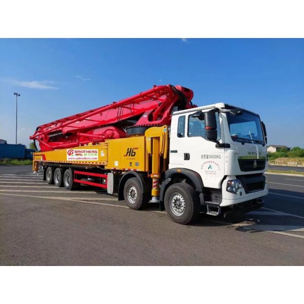 75m Semi-Dry Shotcrete Pump Truck with Cylinder Type Structure Directly Delivered
