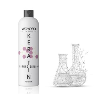 750ml Organic Hair Keratin Clarify Shampoo Flowers Fragrance