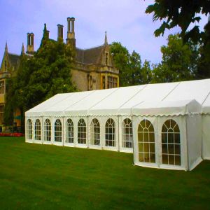 China 100 - 200 Seater A Shape Tent 18x30 Medium-Sized Clearspan Outdoor Wedding Party Marquee on sale