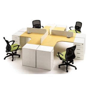 Concise Design Call Center Office Workstations Furniture Melamine Finish