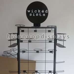 Retail Metal Display Racks / Flooring Umbrella Display Rack Stand