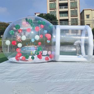 Christmas Theme Outdoor Bubble Tent Transparent Bubble Dome Tent