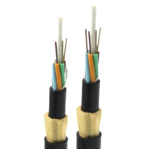 12/24/48 Core Communication Cable Multimode Optical Fiber Cable Overhead Ground