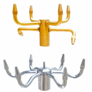 Brass Pirouette Fountain Jet Nozzle Water Fountain Spray Heads Pond Fountain