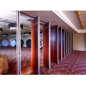 Modern Acoustic Movable Wall Panels 800mm Width / Sliding Folding Partition