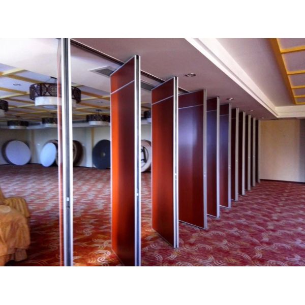 Buy Modern Acoustic Movable Wall Panels 800mm Width / Sliding Folding Partition at wholesale prices
