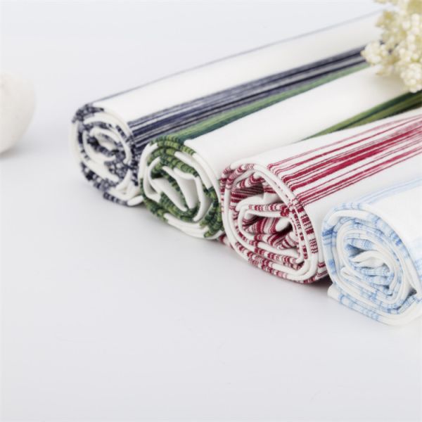 Environmental Elastic Smooth And Soft Striped Knit Fabric 100kg For T-Shirt