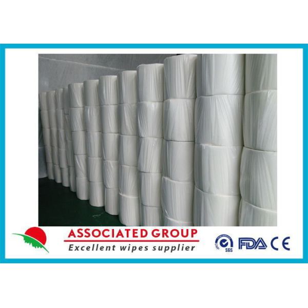 Buy Disposable Eco Friendly Spunlace Nonwoven Fabric Viscose And Polyester at wholesale prices