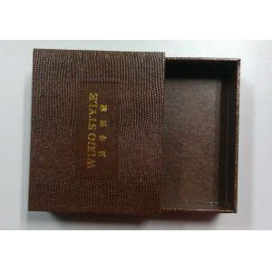 Luxury custom design rigid cardboard paper drawer clothing packaging box with