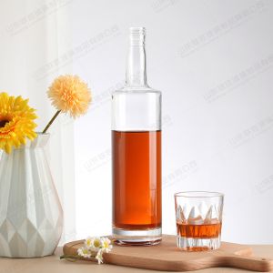 Glass Bottle Transparent Customized Mini 100ml 300ml 400ml for Alcoholic