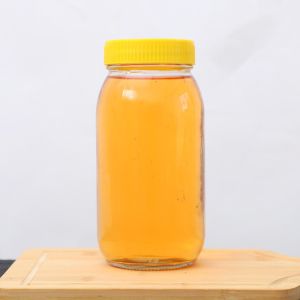 High Quality Honey Jar And Spoon Octagonal glass bottle 375ml 750ml