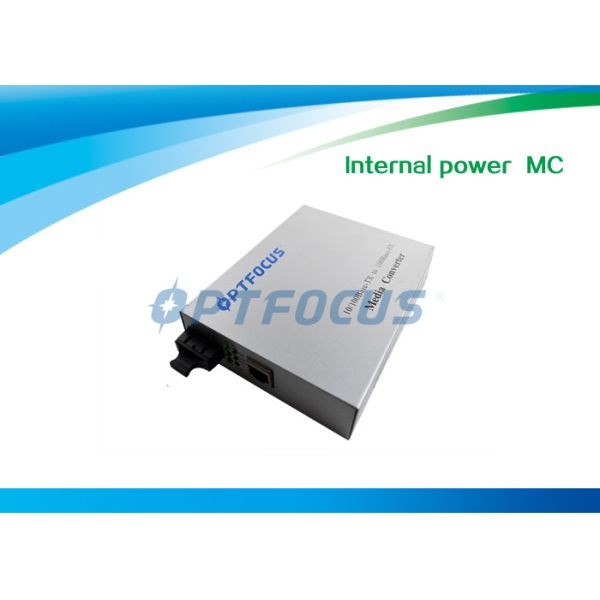Buy Dual Mode Fiber Media Converter RJ45 10 / 100 M  Internal Power WDM MM SM at wholesale prices