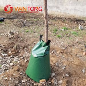 SAVE WATER with Slow Release Irrigation PVC Tree Watering Bag 15 20 Gallon Green