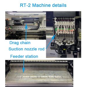 80000CPH Double Module SMT Pick And Place Machine With Led Bulb Light