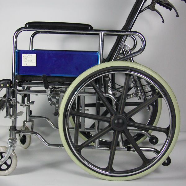 Buy Solid Multi - Functional High Backrest Foldable Wheelchair With Commode at wholesale prices