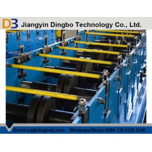 C Channel Purlin Roll Forming Machine With Mitsubishi PLC , Sheet Metal Rolling