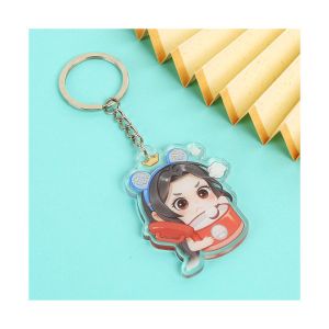 Manufacturer Pattern Printed Acrylic Keychain Caricatur Cartoon Character Cute
