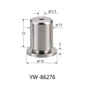 Brass Cable Hanging Hardware Part Nickel Surface Treatment 12*26mm YW86272