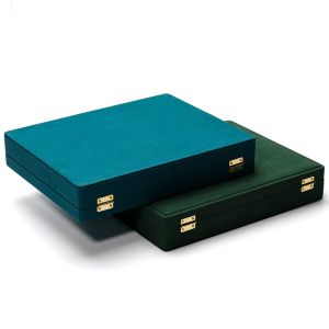 Portable PU Leather Travel Jewelry Box for Blue Earrings Stud Earring Case