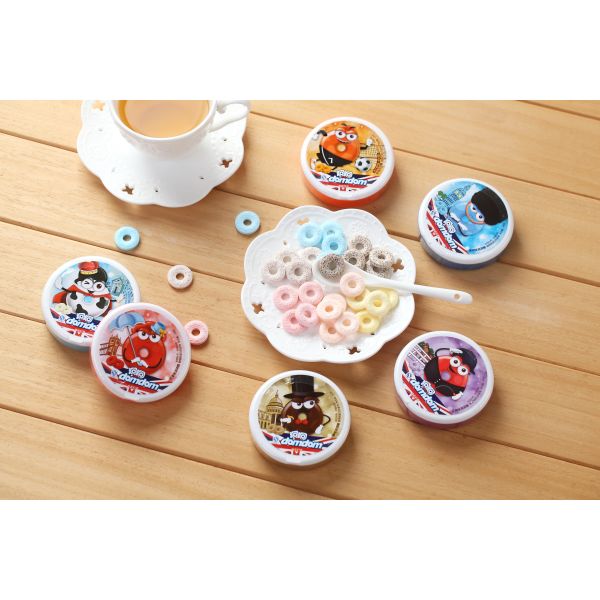 Delicious Chewy Milk Candy , Colorful Mint Candies With Cute Plastic Box