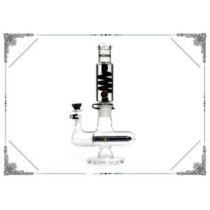 Glycerin Freezable Coil Tube Borosilicate Glass Smoking Waterpipe Hand Blown