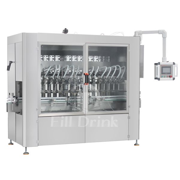 Oil Liquid Piston Filler 3000BPH Piston Liquid Filling Machine SS304