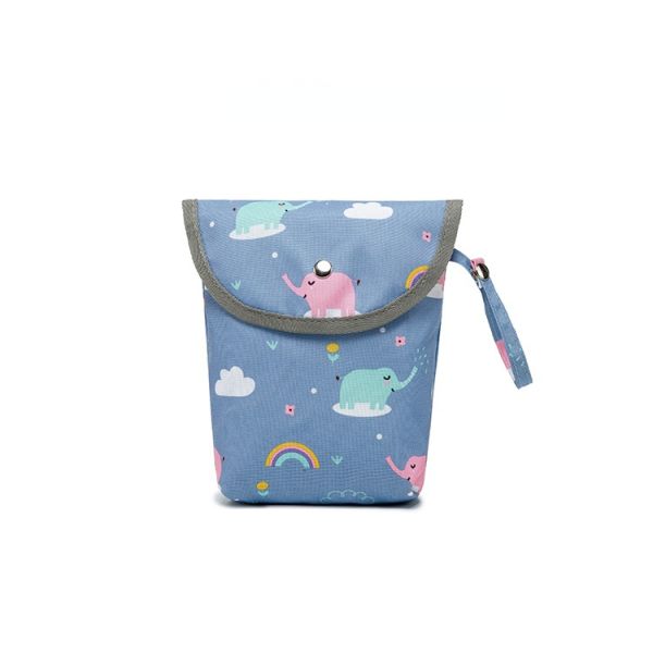 Wholesale Infant Cloth Toilet Diaper Bag Mini Waterproof Wet Dry Package for Baby Nappy Pouch Reusable Bag