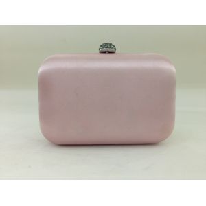 Colorful Custom Sparkly Clutch Bag , Small Crystal Closure Satin Bridal Purse