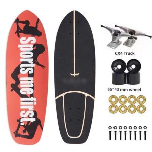 Complete Surf Cruiser Skateboard With Cx4 Truck Pumping Carver Deck