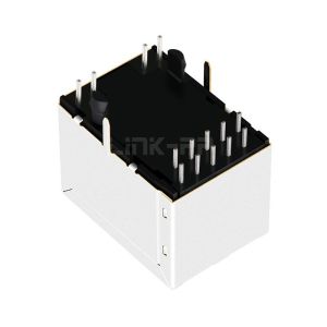 LPJD6253BWNL 100 Base-T Vertical T RJ45 Connector With Integrated Magnetics