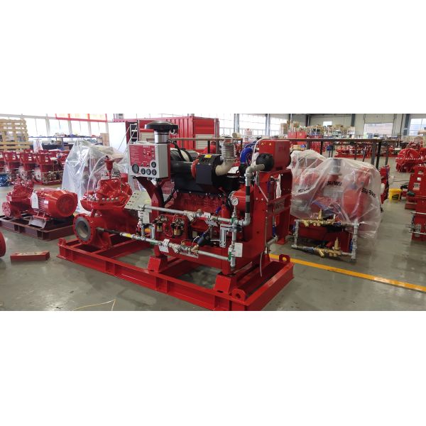 High Pressure Red Electric Motor Driven Fire Pump NFPA 20 UL FM 284M3/H 2313 PSI