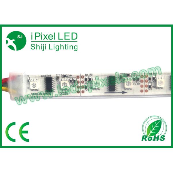 48 Leds / m DC5V 14.4w Addressable LED Pixel / LPD8806ic Arduino LED Flexible Strip