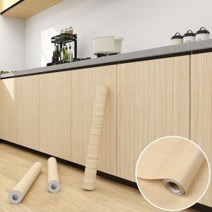 Stripes Wood Effect Wallpaper Vinyl Wood Grain Peel And Stick Wallpaper