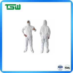 China Non Woven Breathable 50gsm Disposable Hooded Coveralls on sale