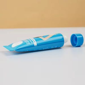 Custom Blue Shampoo Tube 50ML Plastic Laminated Tubes Refillable