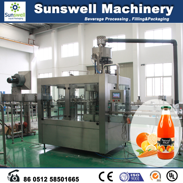 Constant Pressure Hot Filling Machine , 3 In 1 Juice Production Line
