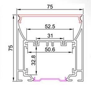 High Performance L Shaped Aluminium Profile For Led Strip Lighting , Rohs FCC