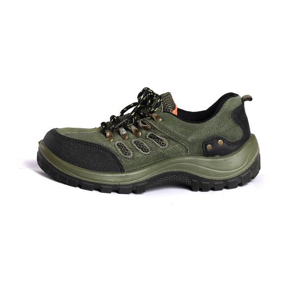 Buy Microfiber Leather Upper Safety Boots with Low Cut and Water-resistant PU Outsole at wholesale prices