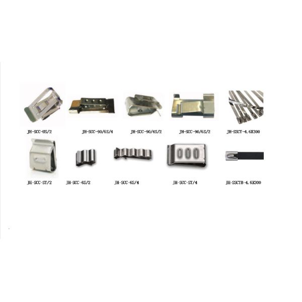 Silver Solar Panel PV System Components Install Cable Clips SS304 2x4mm