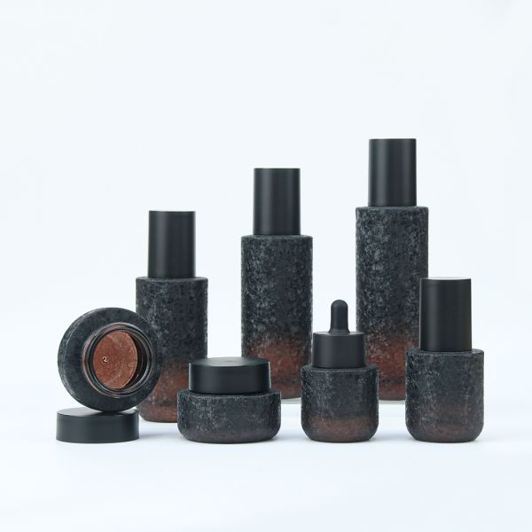 Buy Customizable Frosted Glass Cosmetic Bottle for Creams & Lotions at wholesale prices