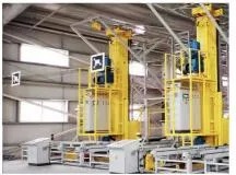 1200 X 1000MM Single Column Pallet Stacker Stacker Crane Warehouse