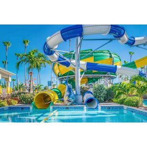 Water Park Swimming Pool Fiberglass Aqua Spiral Tube Slide