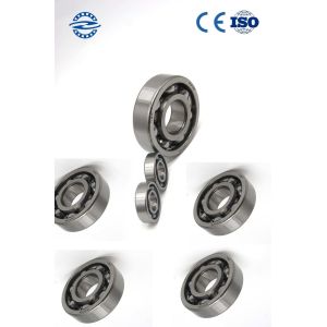 Low Vibration Chrome Steel Open Deep Groove Ball Bearing 6303 For Vehicle 17*47