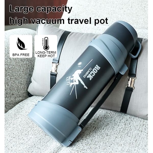 Double-Wall Vacuum Insulation Water Kettles Keeps Cold 72 And Hot 48 H