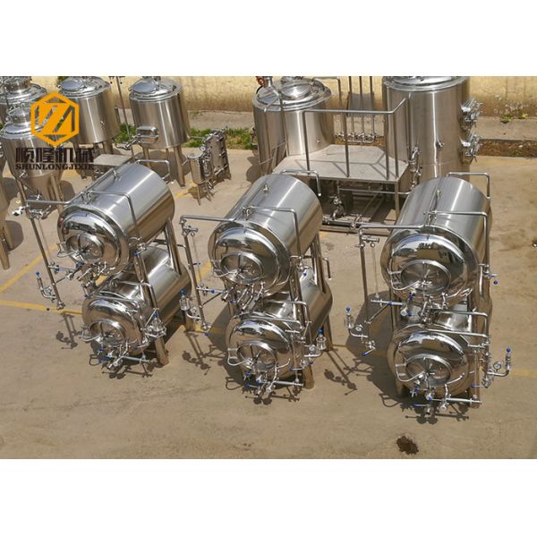 Buy Microbrewery Bright Beer Tank , Pub Serving Horizontal Fermentation Tanks at wholesale prices